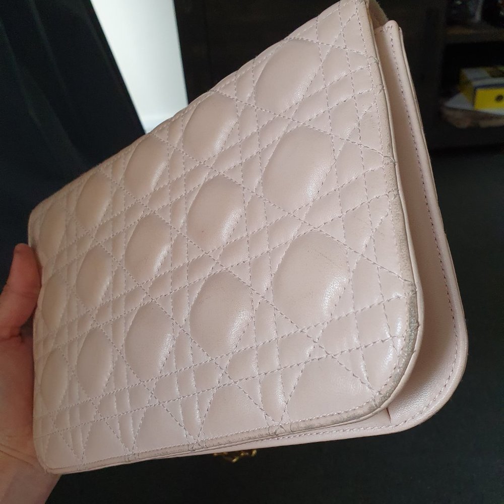 Soft Pink Dioraddict Leather Bag - Picture 10 of 14